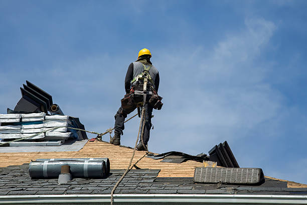 Professional Flat Roof Repair technician working in Cedar, MI